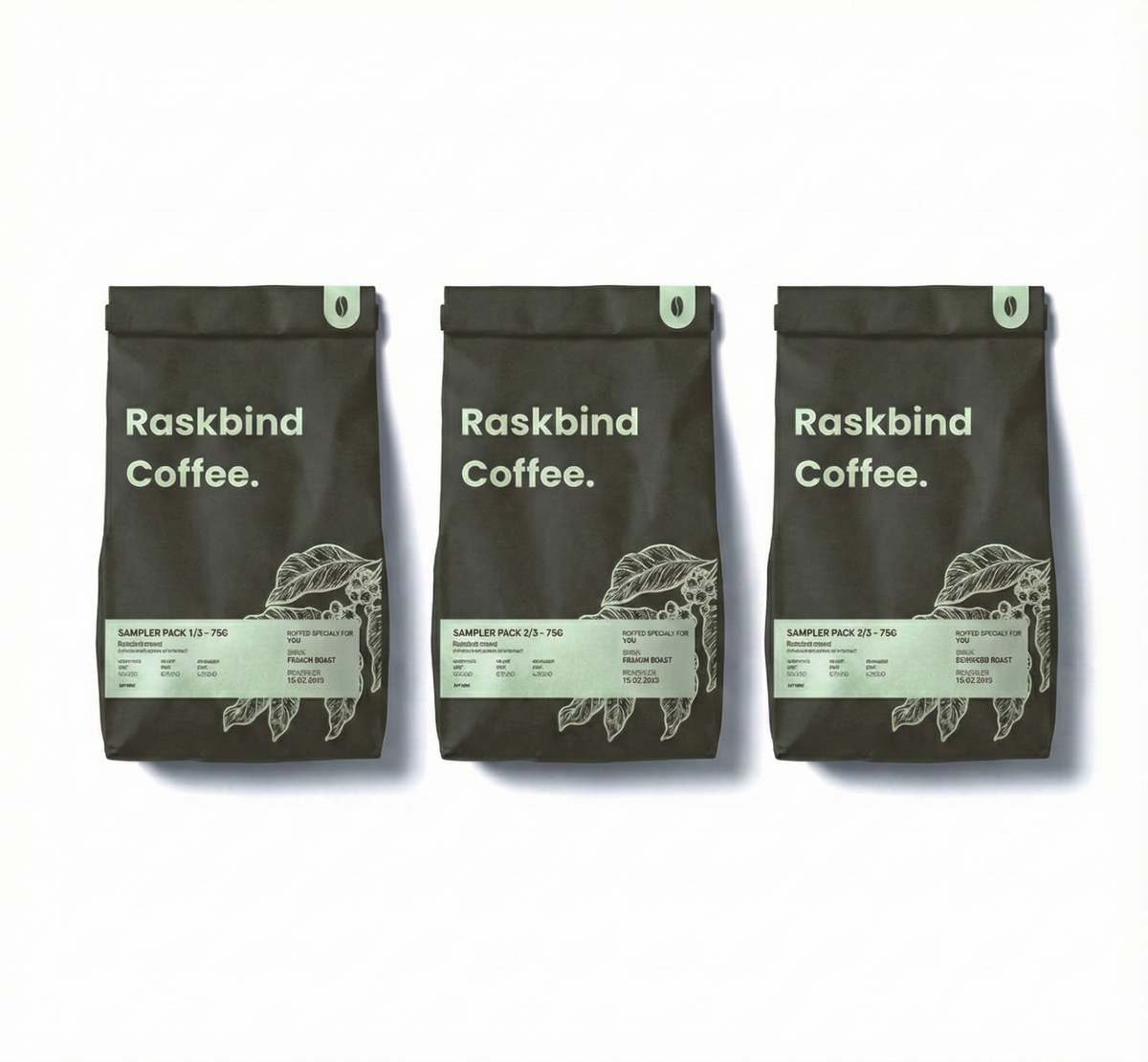 Ground coffee packs